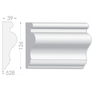 Тяга, молдинг з гіпсу т-528