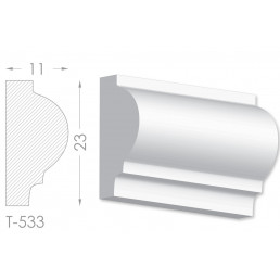 Тяга, молдинг з гіпсу т-533