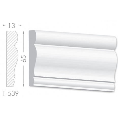 Тяга, молдинг з гіпсу т-539