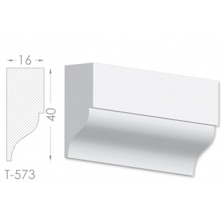 Тяга, молдинг з гіпсу т-573