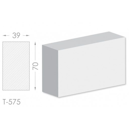 Тяга, молдинг з гіпсу т-575