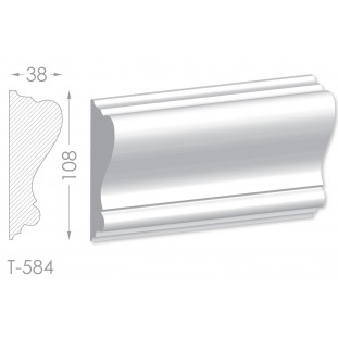 Тяга, молдинг из гипса т-584