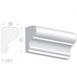 Тяга, молдинг из гипса т-592