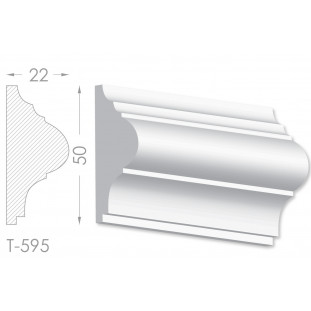 Тяга, молдинг из гипса т-595
