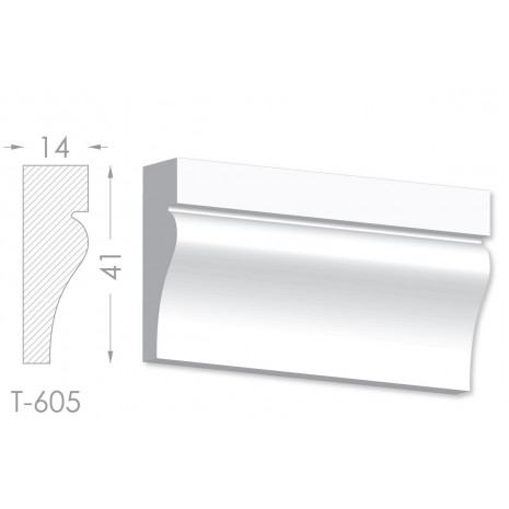 Тяга, молдинг з гіпсу т-605