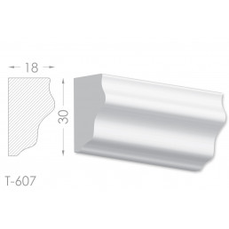 Тяга, молдинг з гіпсу т-607