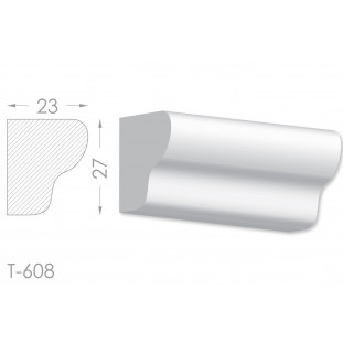 Тяга, молдинг з гіпсу т-608