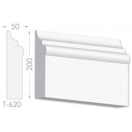 Тяга, молдинг з гіпсу т-620