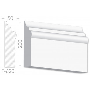 Тяга, молдинг з гіпсу т-620
