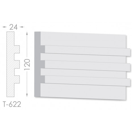 Тяга, молдинг з гіпсу т-622