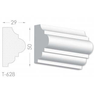 Тяга, молдинг из гипса т-628