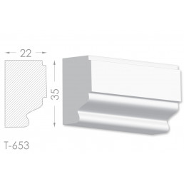 Тяга, молдинг з гіпсу т-653