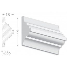 Тяга, молдинг з гіпсу т-656