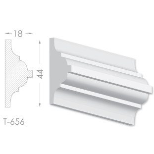 Тяга, молдинг з гіпсу т-656
