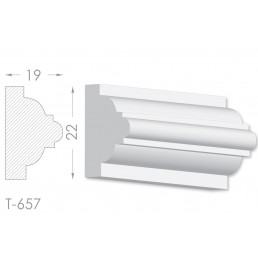Тяга, молдинг з гіпсу т-657