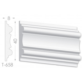 Тяга, молдинг з гіпсу т-658
