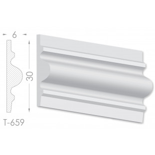 Тяга, молдинг из гипса т-659
