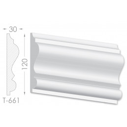 Тяга, молдинг з гіпсу т-661