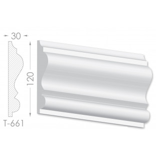 Тяга, молдинг з гіпсу т-661