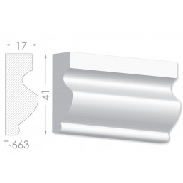 Тяга, молдинг з гіпсу т-663