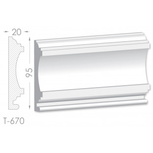 Тяга, молдинг из гипса т-670