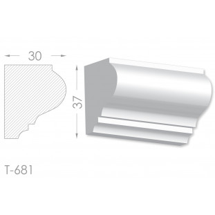 Тяга, молдинг из гипса т-681