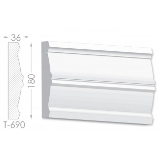 Тяга, молдинг з гіпсу т-690
