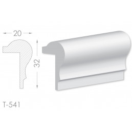Тяга, молдинг з гіпсу т-541