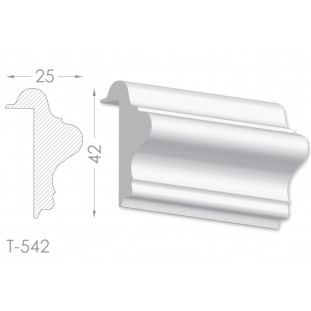 Тяга, молдинг з гіпсу т-542