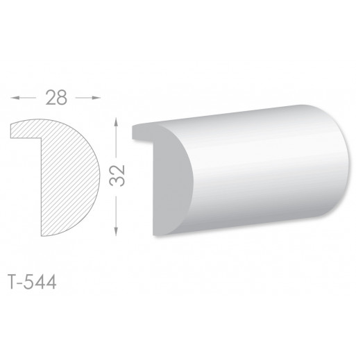 Тяга, молдинг из гипса т-544