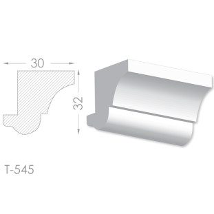 Тяга, молдинг из гипса т-545