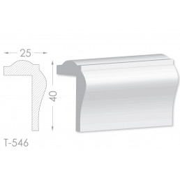 Тяга, молдинг з гіпсу т-546