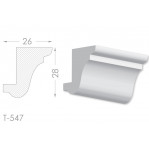 Тяга, молдинг з гіпсу т-547
