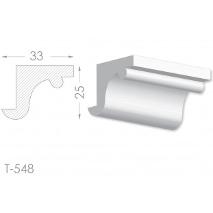 Тяга, молдинг из гипса т-548