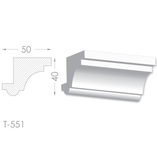 Тяга, молдинг из гипса т-551