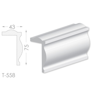 Тяга, молдинг из гипса т-558