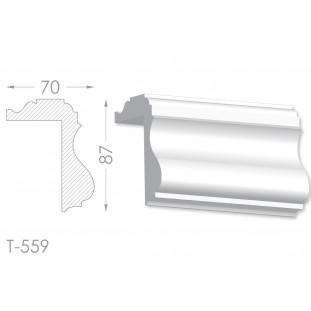 Тяга, молдинг з гіпсу т-559
