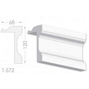 Тяга, молдинг з гіпсу т-572