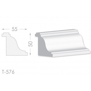 Тяга, молдинг з гіпсу т-576