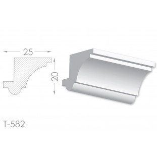 Тяга, молдинг з гіпсу т-582
