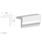 Тяга, молдинг з гіпсу т-593