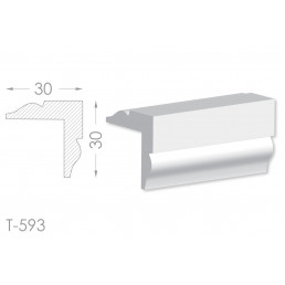 Тяга, молдинг из гипса т-593