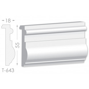 Тяга, молдинг з гіпсу т-643