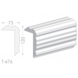 Тяга, молдинг з гіпсу т-676