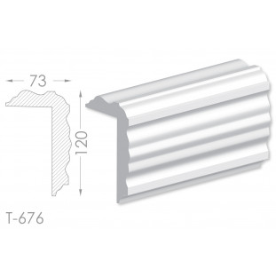 Тяга, молдинг з гіпсу т-676