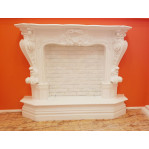 Лепной декоративный камин из гипса №8