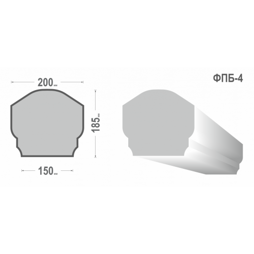 Перила балюстради ФПБ-4