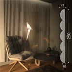 3D панель "Soft" 250*20 мм.