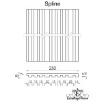 3D панель "Spline" 250*20мм