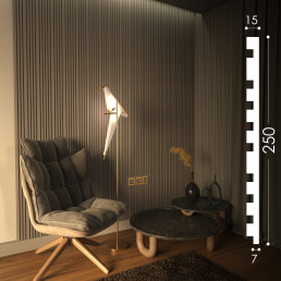 3D панель "Spline" 250*20мм